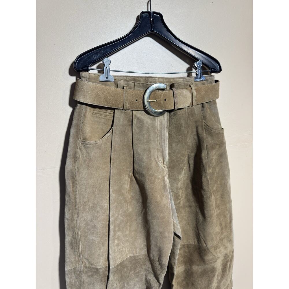 VTG Jones New York Womens 100% Genuine Leather Pants Size 14 Festival Primative - Picture 4 of 13